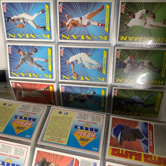 Vintage Sports Card Binder Lot - Michael Jordan Ken Griffey NBA NHL MLB Trading - Picture 13 of 16